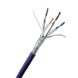 SREXACT Cat6a Network Cable Extension RJ45 Connector TIA/EIA 568 Standard 100 Ohm Impedance Copper Stranded Conductor Purple