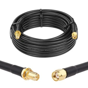 RP-SMA Male to RP-SMA Female 1ft Low Loss RG58 Cable WiFi Antenna Extension cable for WiFi LAN Router Wireless Network Adapter