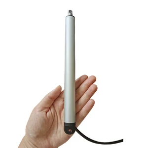 DC 12V/24V Adjustable Micro Electric Linear Actuator Thin Tubular Motor Pusher With IP54 Protection And 10-1000mm Stroke