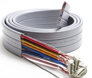 Customized Oil-resistant PVC Flexible Flat Cat6 Elevator Traveling Cable