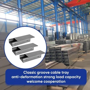 Factory Direct Groove Cable Tray Customizable Material Color Dimension For Any Industrial Commercial Project Wholesale OEM ODM