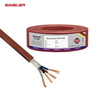 20AWG Rs485 Smart Home Control Cable 4Cores 4*0.5mm Shielded Pure Copper Cables Rs485 Smart Home Bus Communication Rs485 Cables