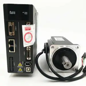Delta Electric AC 400W Three-Phase 50Hz Waterproof Servo Motor and Drive ECMA-C10604ES High Precision Compact Design