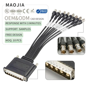 Professional High Flex 8W8 to BNC Manufacturers Industrial Camera Link Cable Machine Vision Cable Assemblies Customized Cable