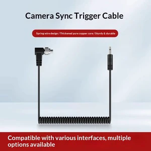 Godox Studio Flash Trigger Cable PC2.5/3.5 Connection for Outdoor Shooting PC Shutter Synchronization