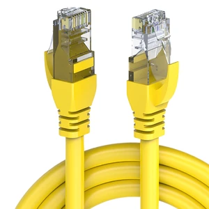 FCJ Outdoor FTP Cat6 Network Ethernet Cable OM3 Solid Copper Conductor Fast Stable 5m Length with 23awg SFTP Type 1m Extension