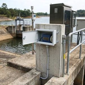 Shelok Float & Counterweight Level Gauge with Power Fail Memory for Hydrological Telemetry System