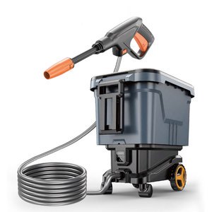 High Power Electric Washer 1160PSI Car Washing Machine Portable Rechargeable Lithium Battery Car Cleaning Washer Home Garden Use