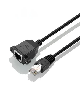 Network Cable Extension Cables RJ45 Computer Broadband Extension Connector CAT5 of Copper Male to Female