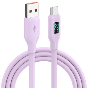 Cable Factory Hot-selling Silicone Usb Cabo USB C 3A Fast Charging Usb C Kabel PD Protocol 60W 100w Led Display Data Cables