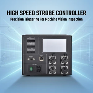 4 Channel Machine Vision Strobe Light Source Controller RS232 Ethernet Low Delay Trigger Light Driver Power Supply