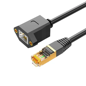 Factory RJ45 Extension Cable Male to Female Cat6 Network Cable with PVC/LSZH Jacket 500MHz Bandwidth 10GBASE-T