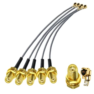 RF1.13mm U.FL to SMA Female Low Loss Coaxial Cable for Wireless Routers Mini PCIe Cards Network Extension Pigtail Cable