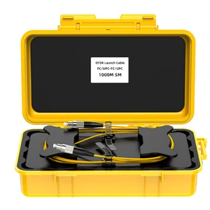 OTDR Launch Cable Box 1KM SC/UPC-SC/APC SM 9/125 OTDR Fiber Optic Tester Extension Cord Dead Zone Eliminator