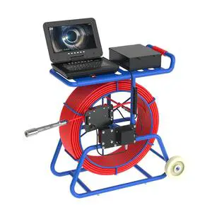 9mm Diameter100M Cable10 Inch IPS 1080P Sewer Pipe Inspection Camera with 100M Self-Leveling 512HZ Locator Meter Counter