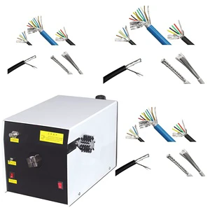 Automatic Cable Twister with Brush for Braided Shield Layer Fast Brushing and Twisting in One