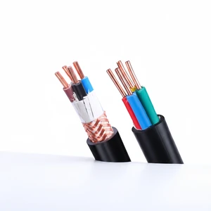 KVV KVVP Control Cable 450/750V Multi-Core PVC Insulated Copper Braided Shielded Wire for Automation