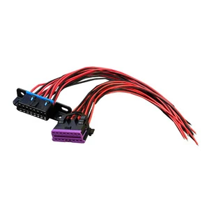 Electronic Cable Assembly Customized OBD2 Car 1/2 OBD Line Modification Data Line Extension Line Wire Harness