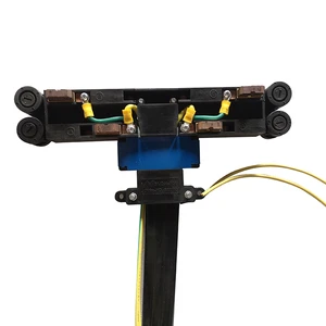 KOMAY 4 Pole 80A Conductor Rail Bus bar Current Collector for Overhead Crane