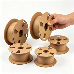 Cardboard Cable Spool Empty Electrical Cable Bobbin Wire Rope Spool Large Cable Spools For Copper Wire Brake Cable Storage