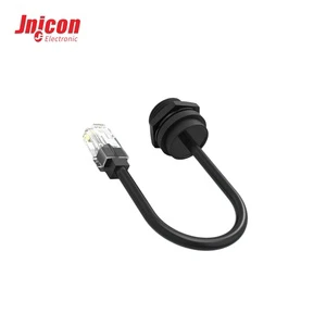 RJ45 Waterproof Connector M19 USB Push Lock Waterproof Low Voltage Cable Connector Outdoor Ethernet Network Security Camera CE