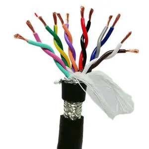 TRVVPS Flexible Towline Cable High Flex Double Shielded Twisted Pair Control Wire for CNC Robot Automation