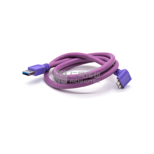 Industrial Camera Cable USB 3.0 to Right Angle Micro B Cable with Screw Lock Molded Cable Data Transfer Cable for Machine Vision