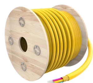 2 Core Figure 8 Self-Supporting Optical Cable FRP Messenger LSZH Flame Retardant GJFJBV FTTH Aerial Drop Cable