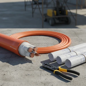 Industrial Flexible Copper XLPE PVC Power Cord Extension Cable for Appliances 2/3/4 Core 0.5/1/1.5mm