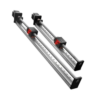 Factory Price 50mm 1000mm Stroke Aluminum+Stainless Steel Ball Screw Linear Rail Guide Nema 23 Stepper Motor For CNC Machine
