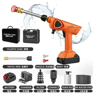 300W Rechargeable High Pressure Portable Cordless Battery Power Pressure Washer for Home Cleaning