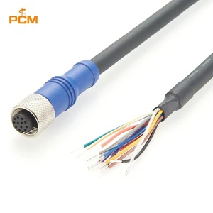 Industrial Camera M12 A-Coded 12Pin to Open GPIO Power I/O Trigger Cable Compatible Cognex DS1000 Series CBL-05P2-S1 CBL-20P2-S1