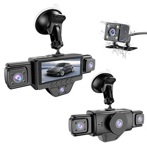 3.16 Inch IPS Screen 5 Lens Dash Cam 2K+720P 360° Panoramic Car DVR 5 Channel Front/Left/Right/Inside/Rear Wifi WDR Night Vision