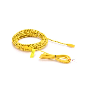2 Wires Water Leak Detection Sensor Cable with Sound Alarm TCP Network 100-200m Range