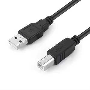 USB2.0 Male B To Male Printer Data Cable Nickel Plated PVC Jacket For Computer Printer Scanner Camera Black AM BM USB 2.0 Cable