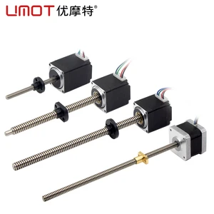 UMOT Nema 8 11 14 17 23 Haydon Lead Screw Shaft Linear Actuator Stepper Motor With Lead Screw Threaded Rod Max.Thrust 980N