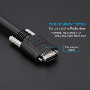 DR26 Industrial Camera Cable High Speed Data Transmission Cable with Secure Locking Vibration-Proof Design for Machine Vision