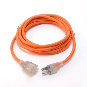 ETL Medium/Heavy Duty SJTW 8/10/12 AWG NEMA Outdoor Blue Extension Cord Weather-Resistant Garden Patio US Plug 15A Standard