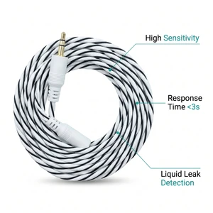 Factory Water Leak Sensor Cable 13 Ohm Per 100m Conductive PE Alloy Wire for Basement Water Leak Detection Cable