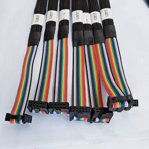 Customized Robot Wiring Harness Ribbon Cable FFC Flat Cable PTFE Computer Grey Wire Harness Assembly Home Appliance Machines