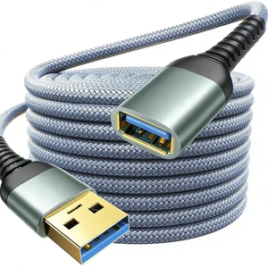 USB Extension Cable Male to Female Extension Cord Custom 3.0 3.2 5Gbps 1m 2m 3m Nylon Braided USB Male to Female Extension Cable