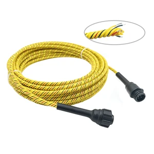 4 Cores Yellow Water Leak Detector Rope Line Sensing Cable for Alarm Systems CE FCC RoHS Certified Tuya App Supported Cable