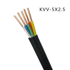 High Quality 5x2.5mm² KVV Control Cable Multi-core PVC Sheathed Pure Copper Electrical Wire for Power Distribution and Signal