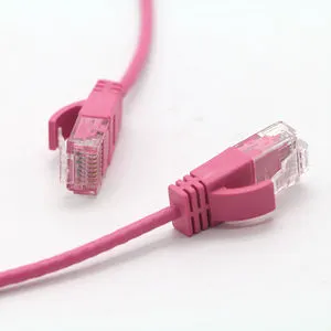 UFRIEND Factory Custom Multi Colors Super Slim CAT5e Ethernet Patch Cable RJ45 Male to Male Lan Extension UTP PVC RoHS Certified
