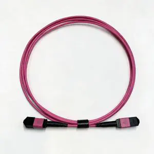 8 12 24 Core Om3 Om4 Fiber Optic Mtp Mpo Patch Cord cable For QSFP