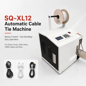 Fully Automatic Cable Tying Machine 30-60 mm Adjustable Diameter 0.6s 750W for Power Cord Wire Bundling