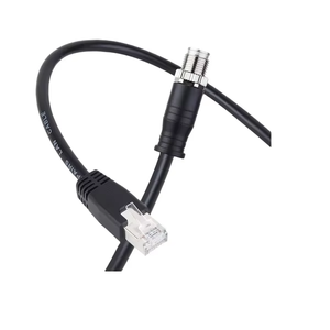 RJ-45 TO M12-8P X-Coded Industrial Camera Cable For Factory Automation Vision Systems From India