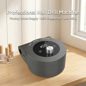 Manufacturer Supply Rechargeable Nail Drill 45000RPM Brushless Handpiece LCD Display Low Noise OEM Service Available