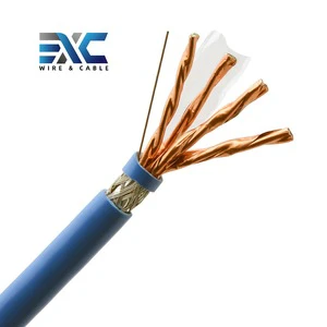 EXC Pure Copper SFTP Cat8 High Speed Ethernet Cable 1000ft 40GBPS 2000MHz CE/ROHS/ISO9001 Certified