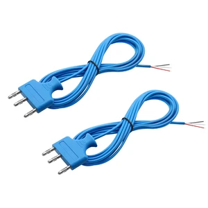 Medical Equipment Power Cord Blue 3-core High-frequency Electric Scalpel Plug Connected Power Extension Cord Kebaolong I1-252